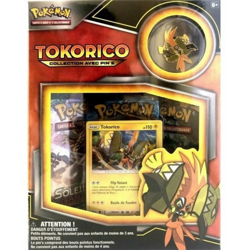 Coffret Pins 3 Boosters Tokorico - POKÉMON FR - PokéSquad