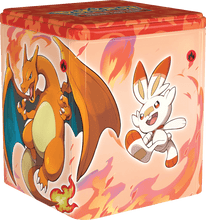 Charger l&#39;image dans la galerie, Tin Cube Novembre 2022 - Feu, Combat, Ténèbres - POKEMON FR - Illustration au choix - PokéSquad
