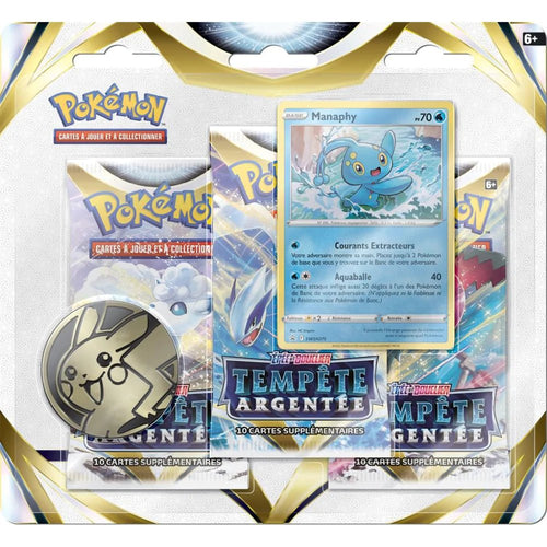 Tripack - 3 Boosters EB12 [Tempête Argentée] POKEMON FR - Illustration Manaphy - PokéSquad