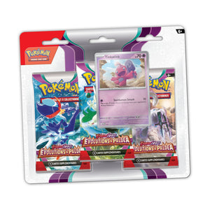 Tripack - 3 Boosters EV02 [Évolutions à Paldea] POKEMON FR - Illustration Forgerette - PokéSquad